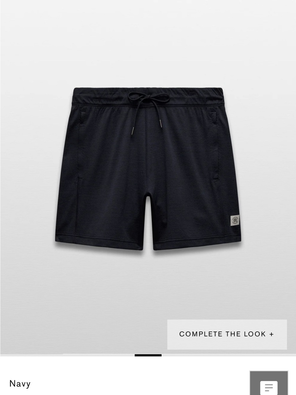 Reigning Champ Navy Athletic Drawstring Shorts